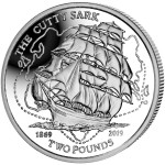 British Indian Ocean Territory CUTTY SARK 150th ANNIVERSARY £2 Cupro-Nickel Coin Proof 2019